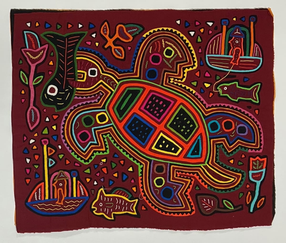 Go Fish Mola by Unknown Artist 
