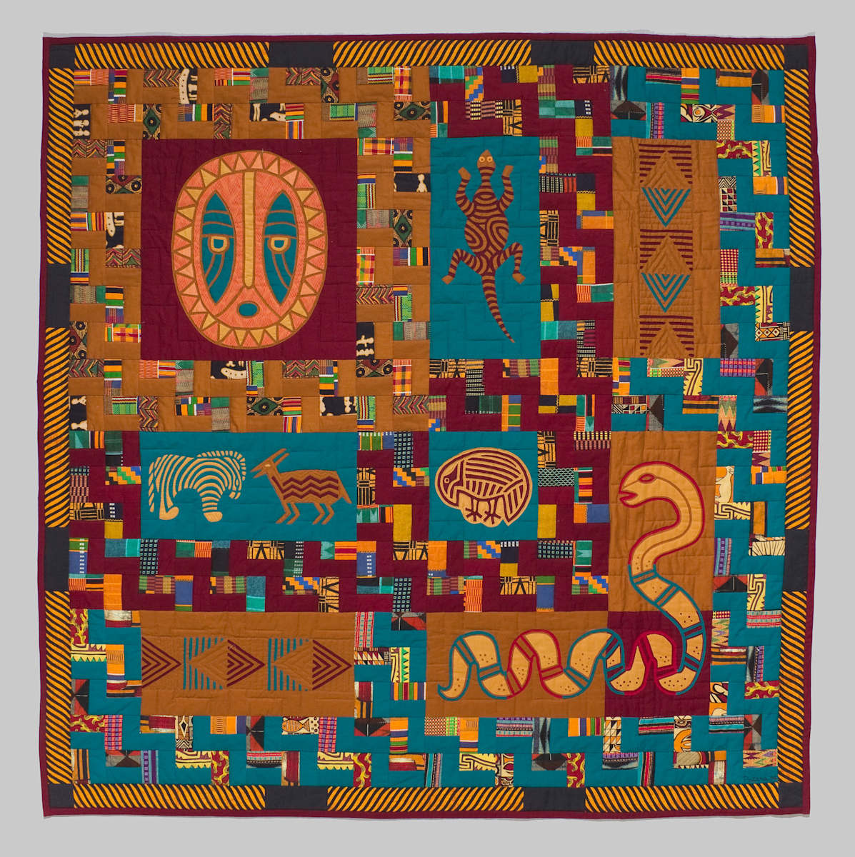 Africana Quilt by Charlotte Patera, Image 1.