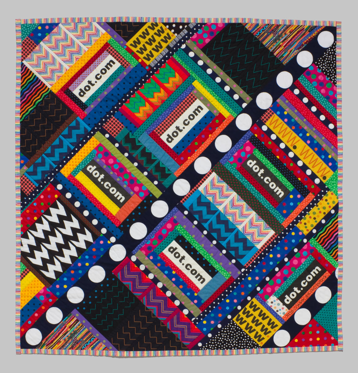 Dot Com Quilt by Charlotte Patera, Image 1.