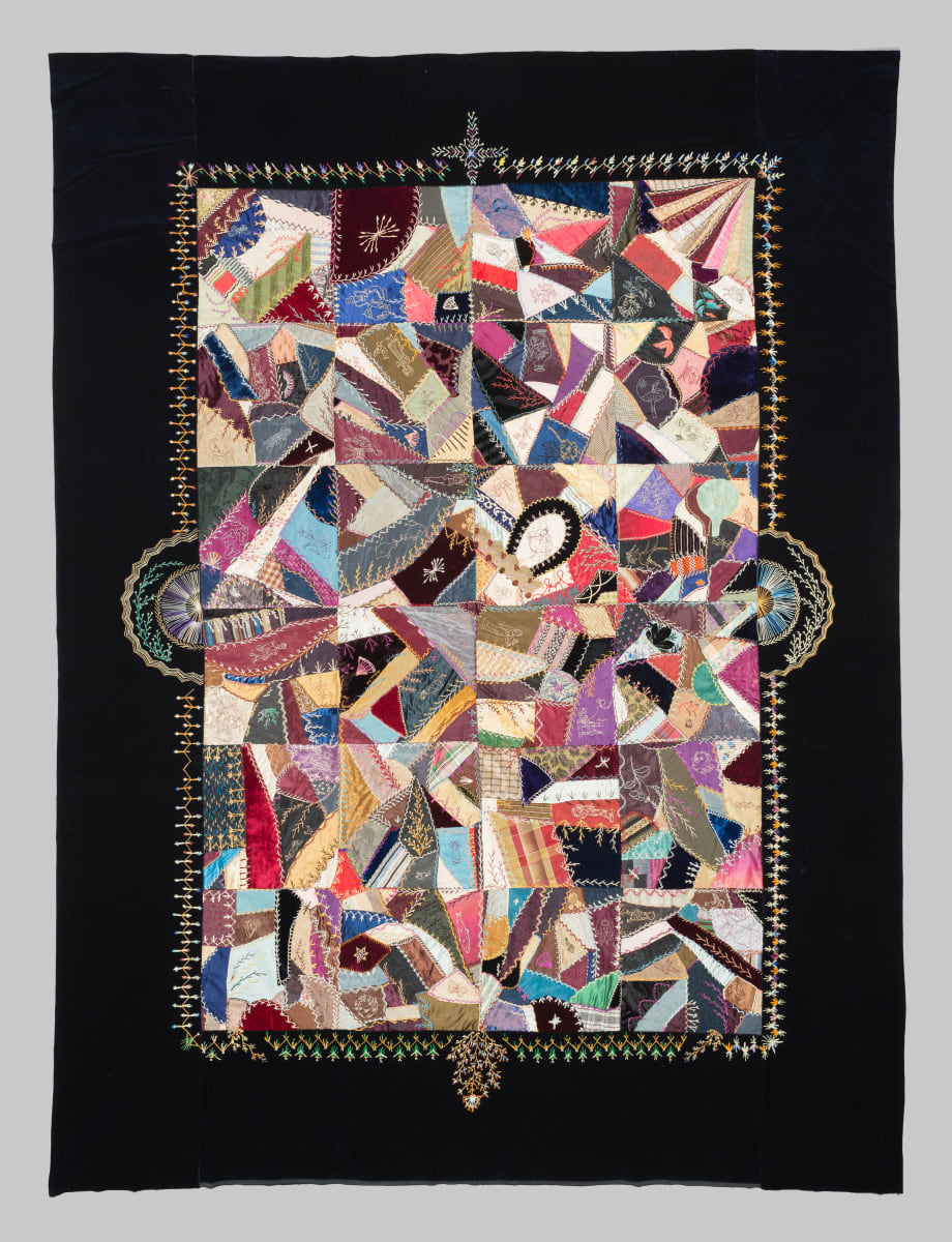 Crazy Quilt Top by Unknown Artist 