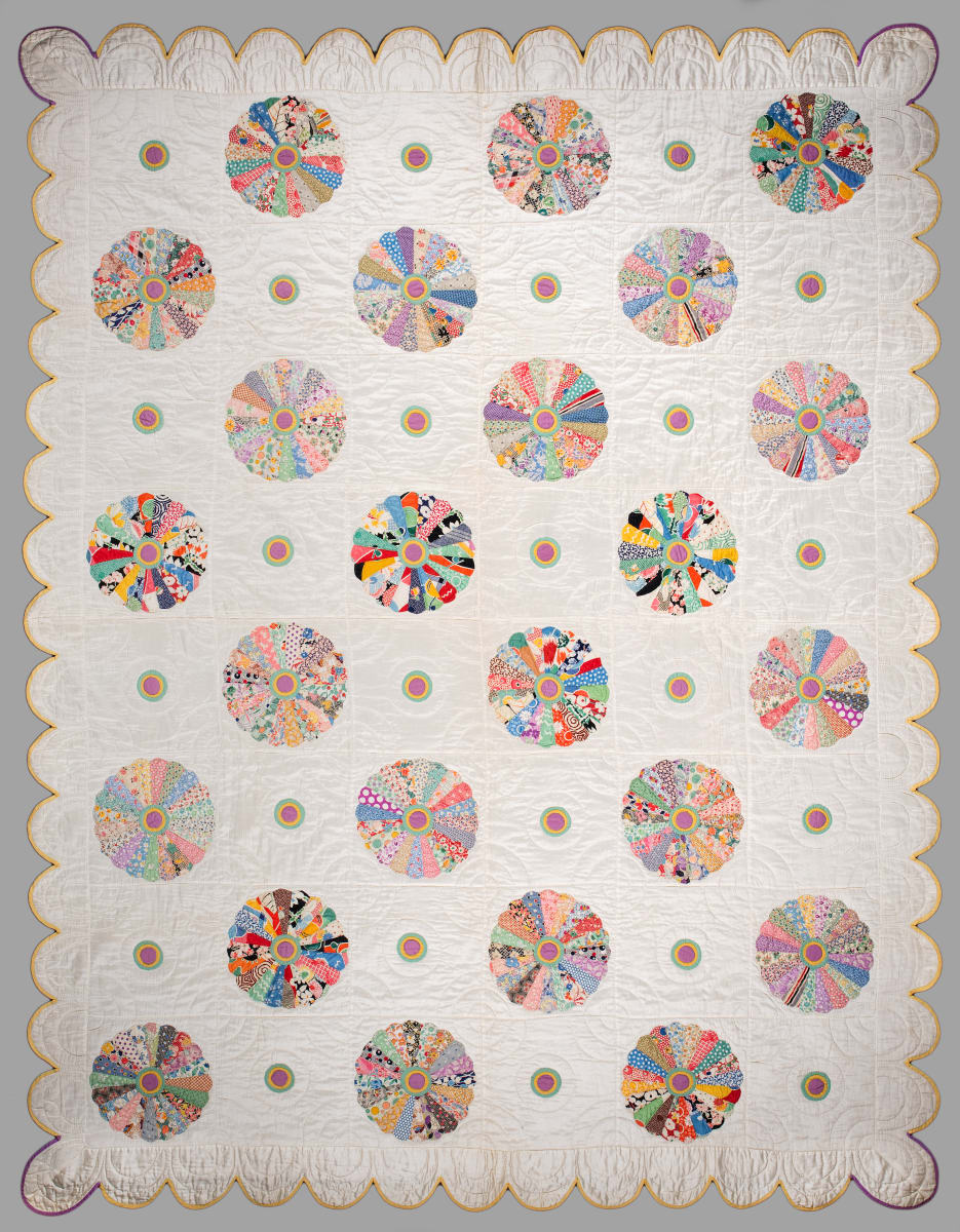Dresden Plate Quilt by Elvira Pearl Nielson Valentine Collins Nielson 