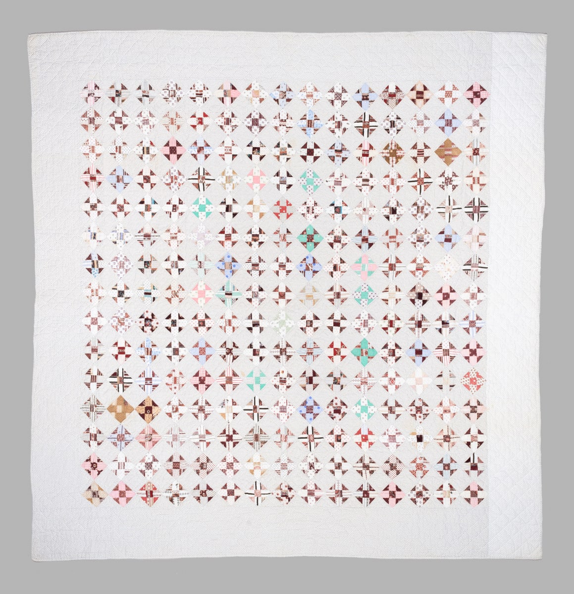 Bachelor Puzzle Quilt (variation) by Unknown Artist 