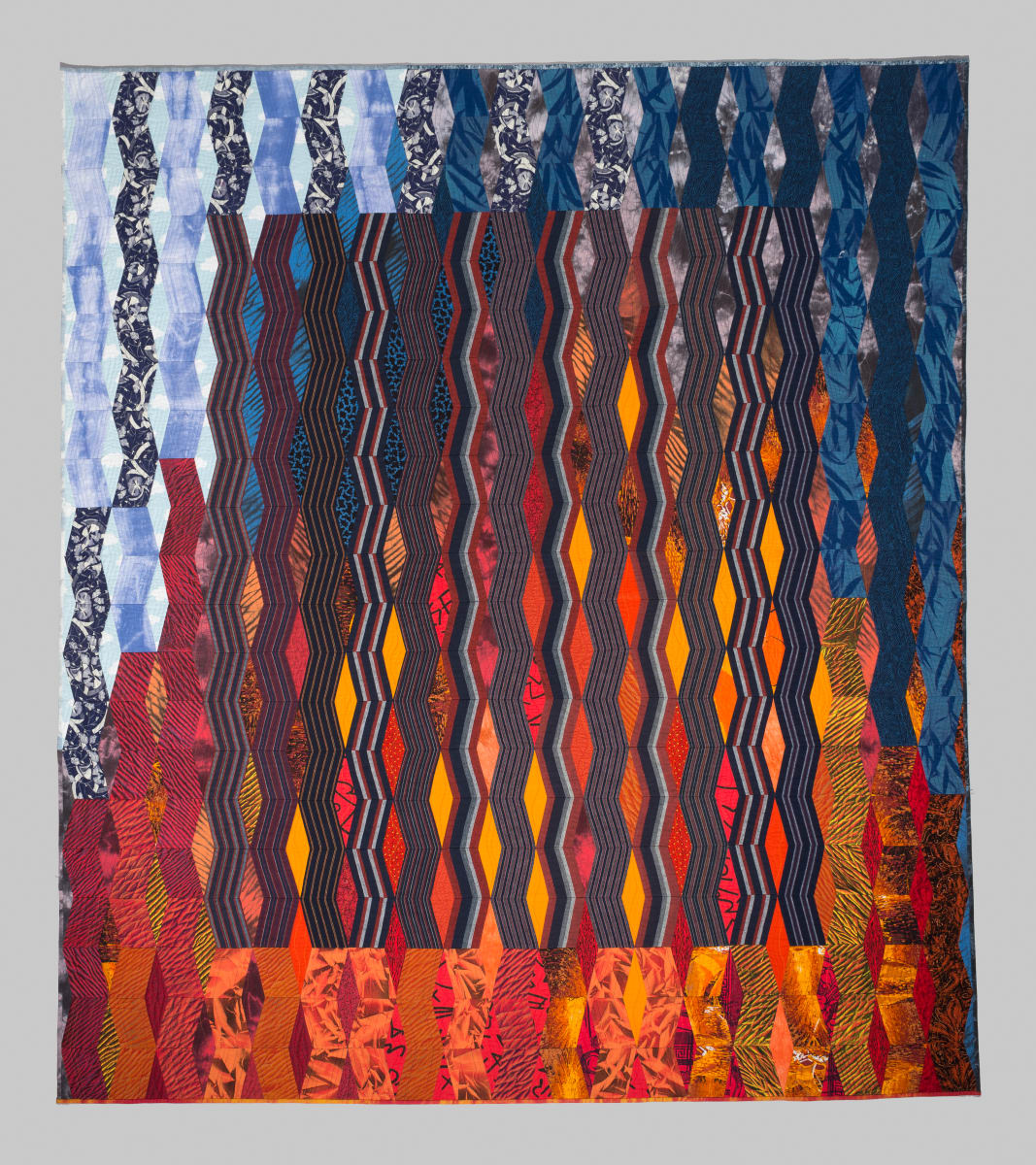 Fire Storm Quilt by Mary Mashuta 