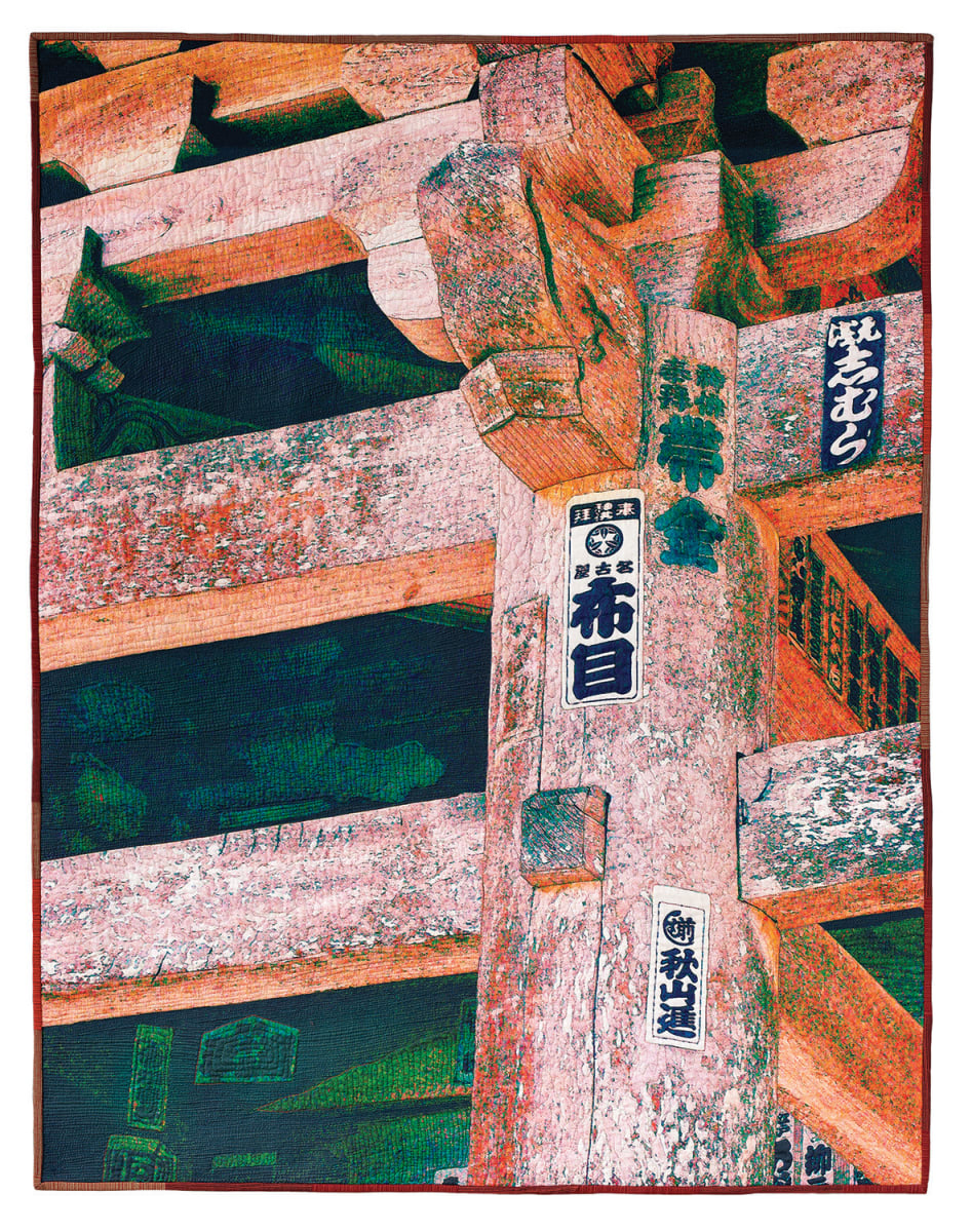 Temple Gate by Firelight by Miriam Nathan-Roberts 