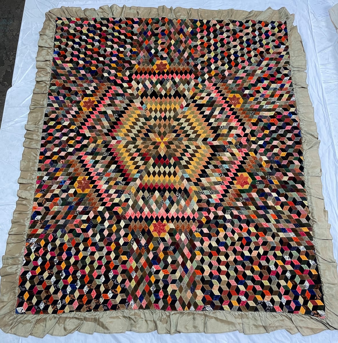 Velvet Patchwork Quilt by Unknown Artist 