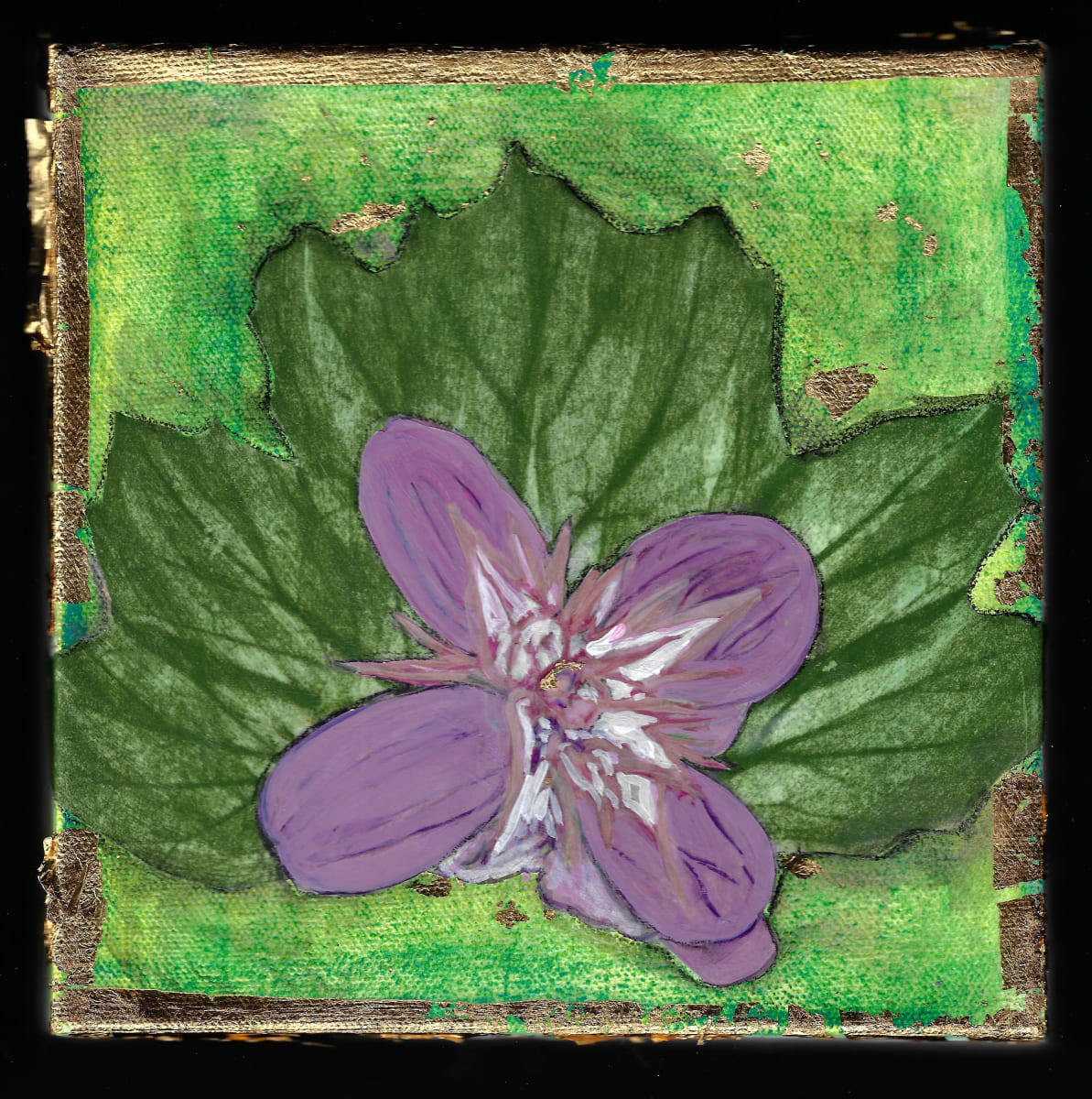 Acanthus on Lime Citrus  I* by Alexandra Anderson Bower 