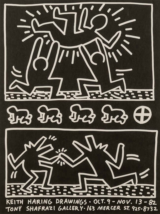 Tony Shafrazi Drawings by Keith Haring 