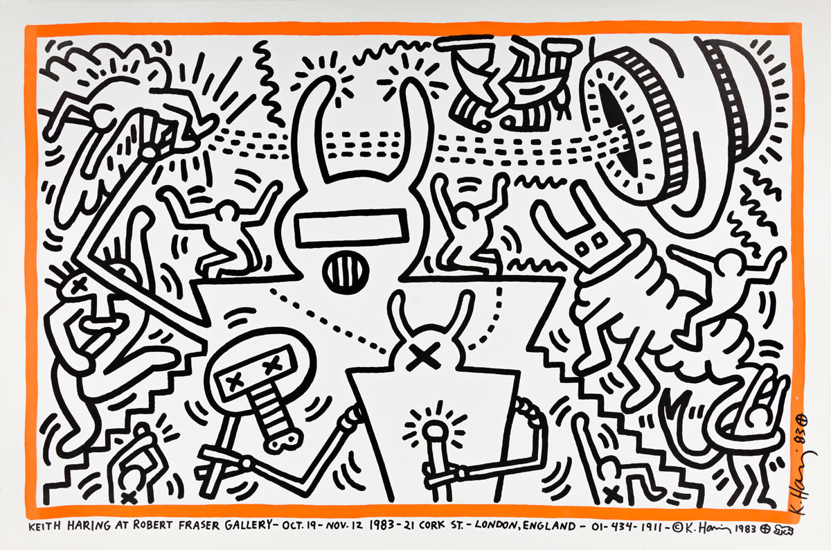 Keith Haring at Robert Fraser Gallery by Keith Haring 