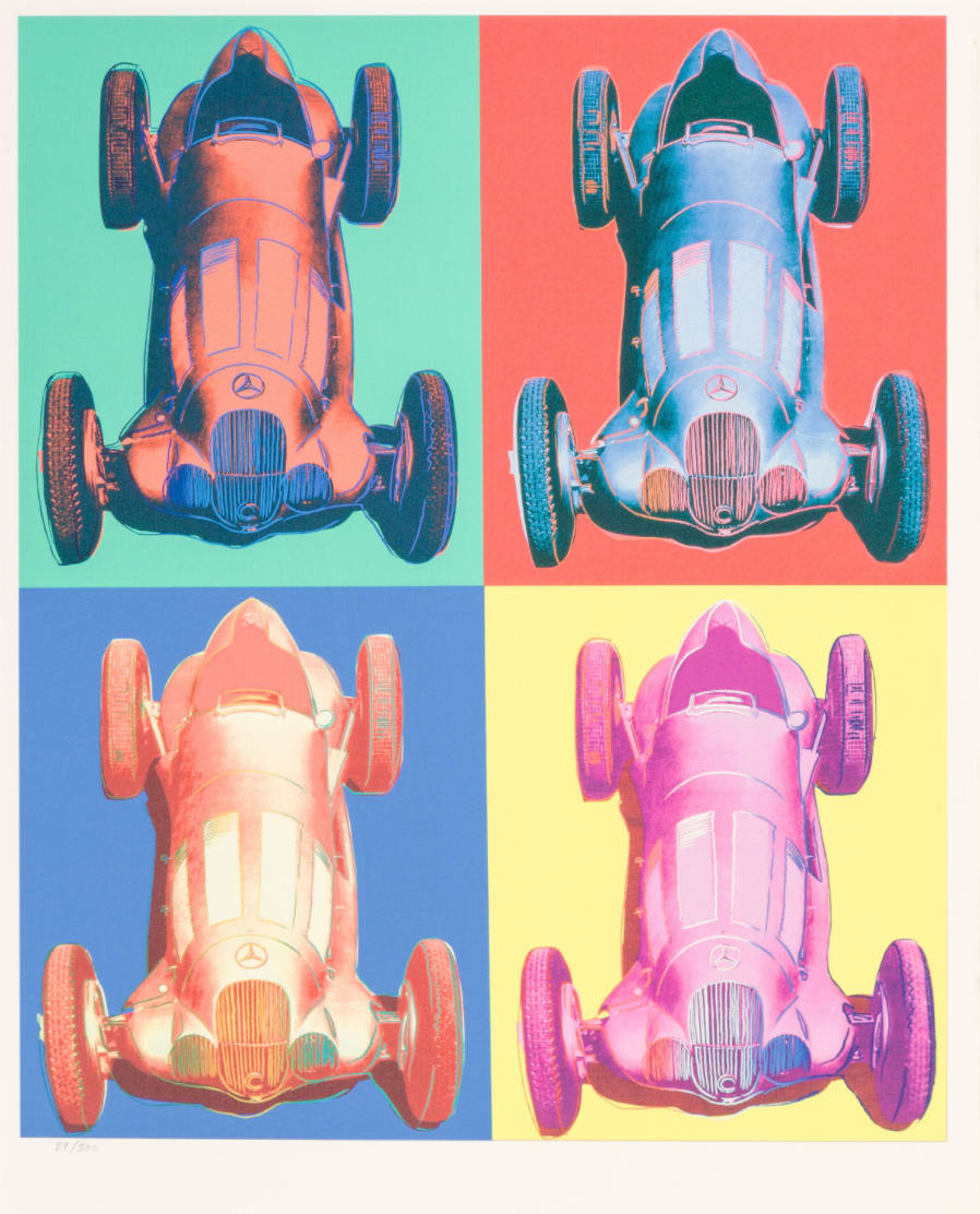 Mercedes-Benz Rennwagen W 125 by Andy Warhol 