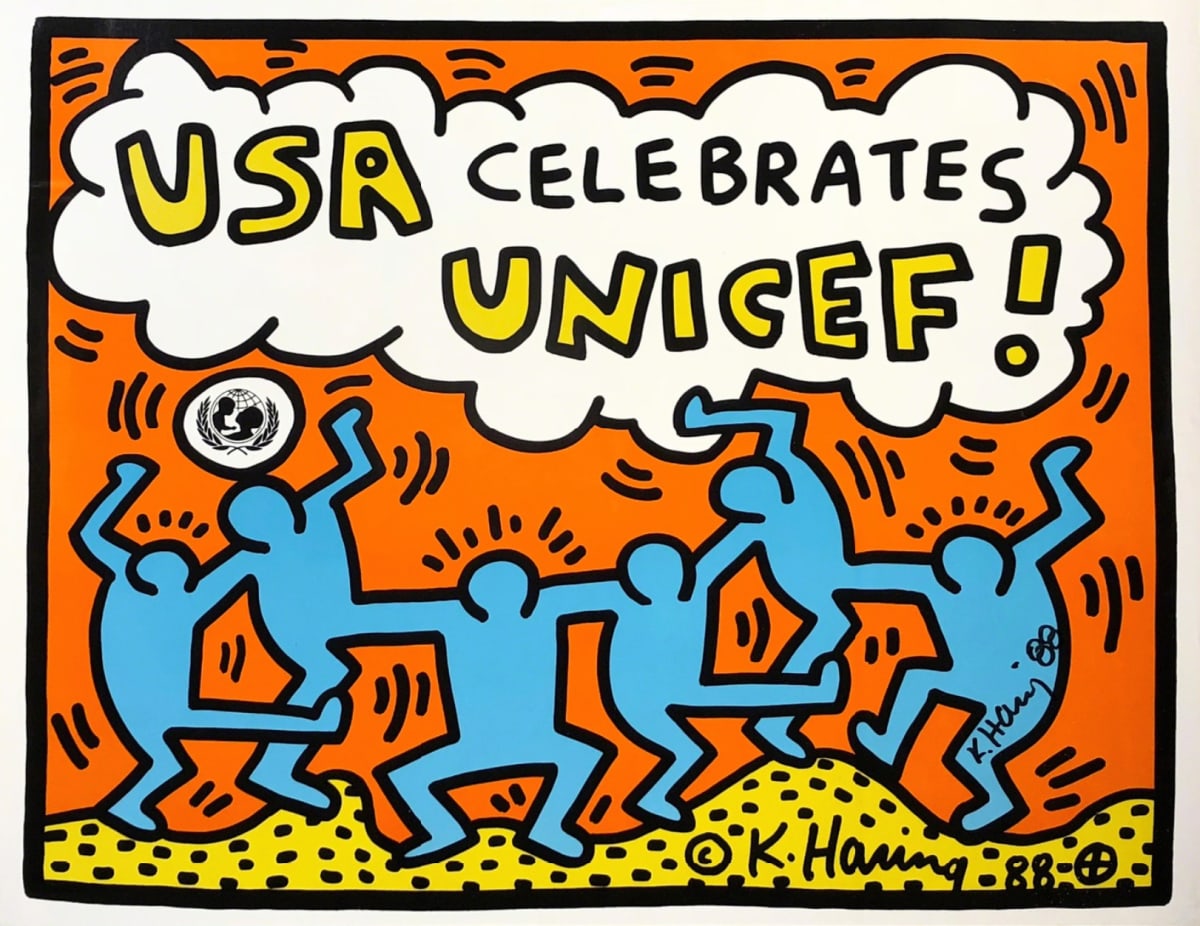 USA Celebrates Unicef by Keith Haring 