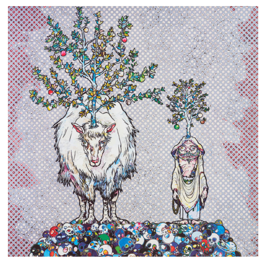 Deer God of the Forest and Arhat by Takashi Murakami 