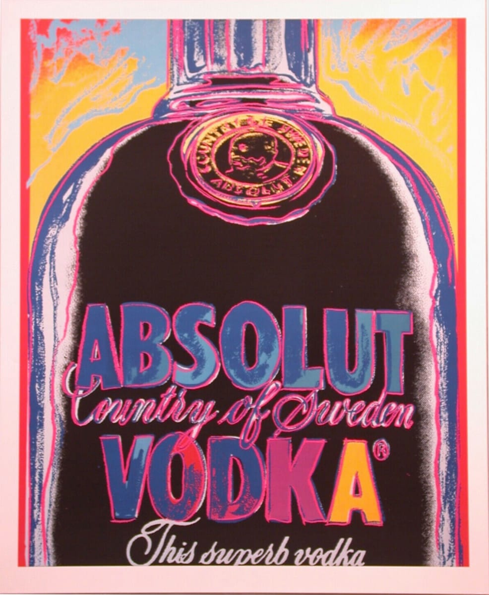 1985 Original Absolut Vodka Poster by Andy Warhol 