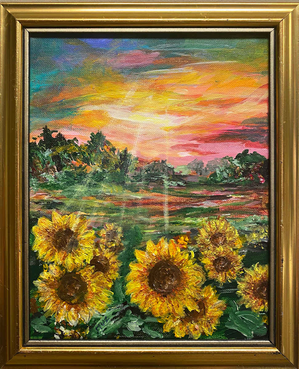 Sunrise Sunflowers by Teresa Boerner, Image 1.