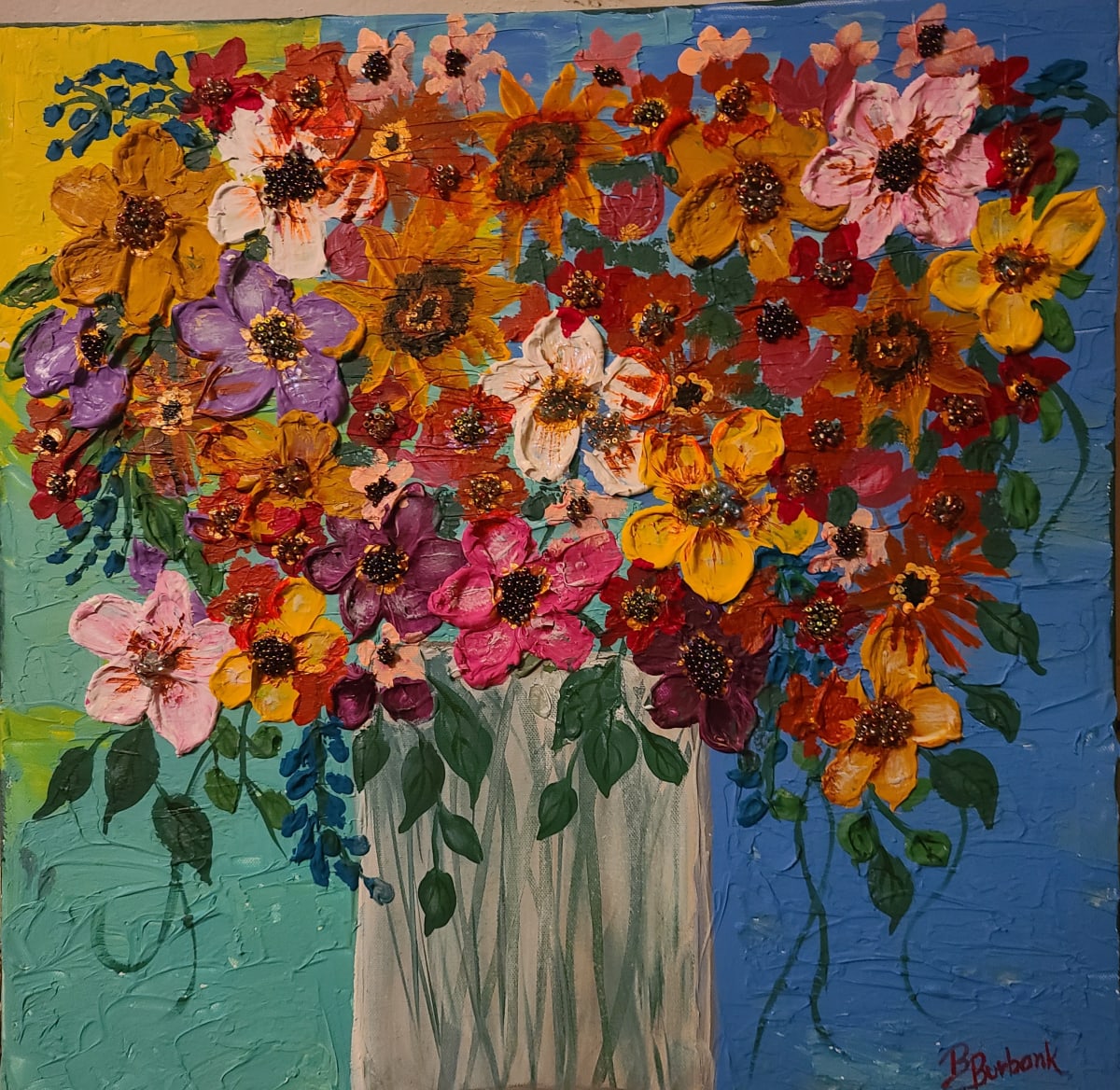 Palette of Flowers by Bonnie Burbank 