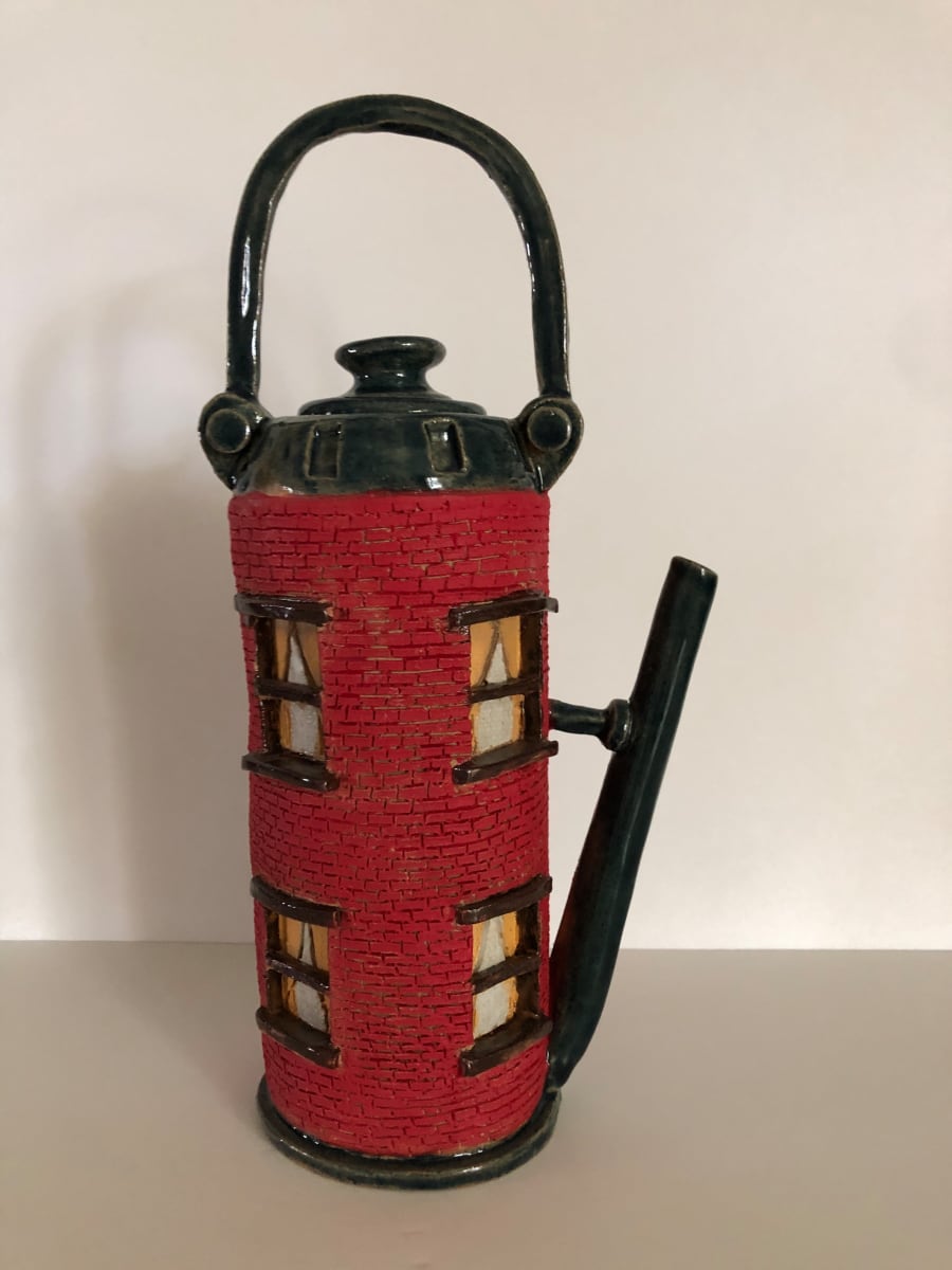 Brick House Tea Pot by Henry Cummings 
