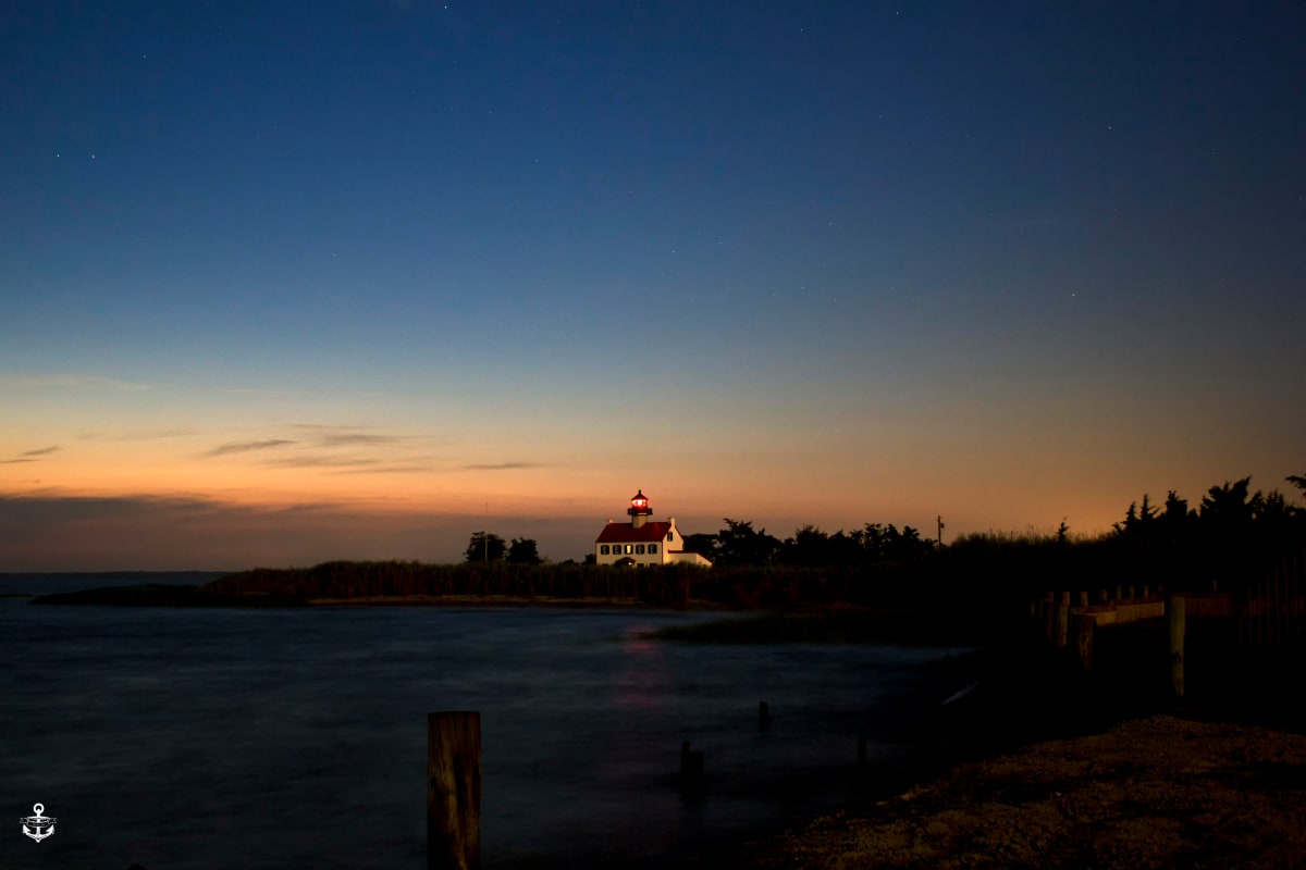Eastpoint Light at Dusk by Charles Lamielle 