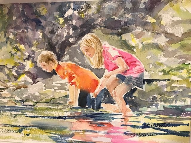 At the Pond by Barbara McDonnell 
