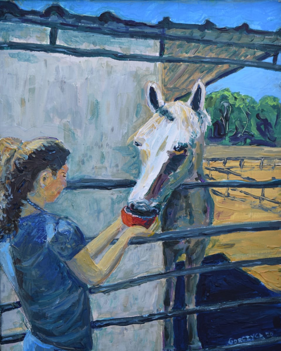 Nicole and her horse 