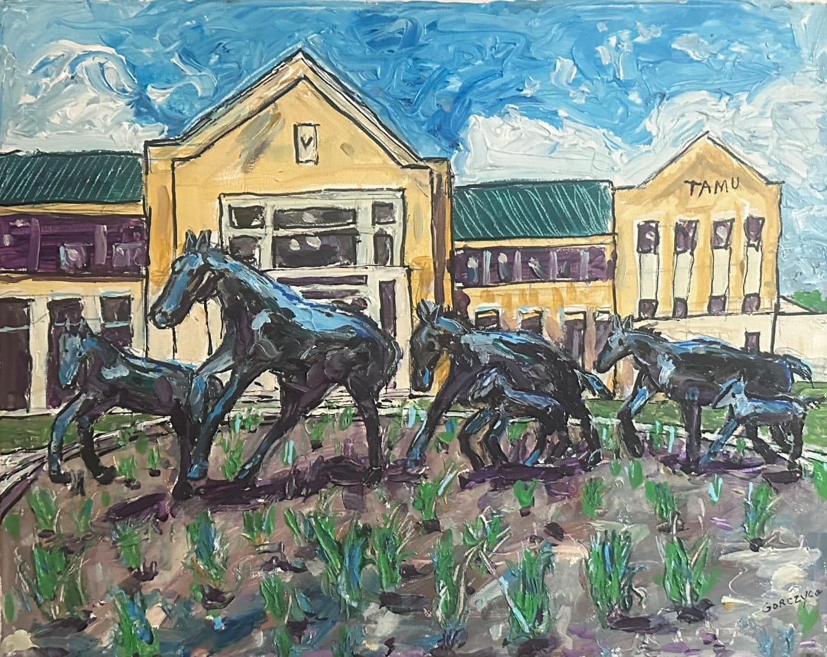 Perry's Mares at Texas A & M by Ken Gorczyca  Image: Was accepted for the cover of the Journal of American Veterinary Medical Association (JAVMA) in January 2025