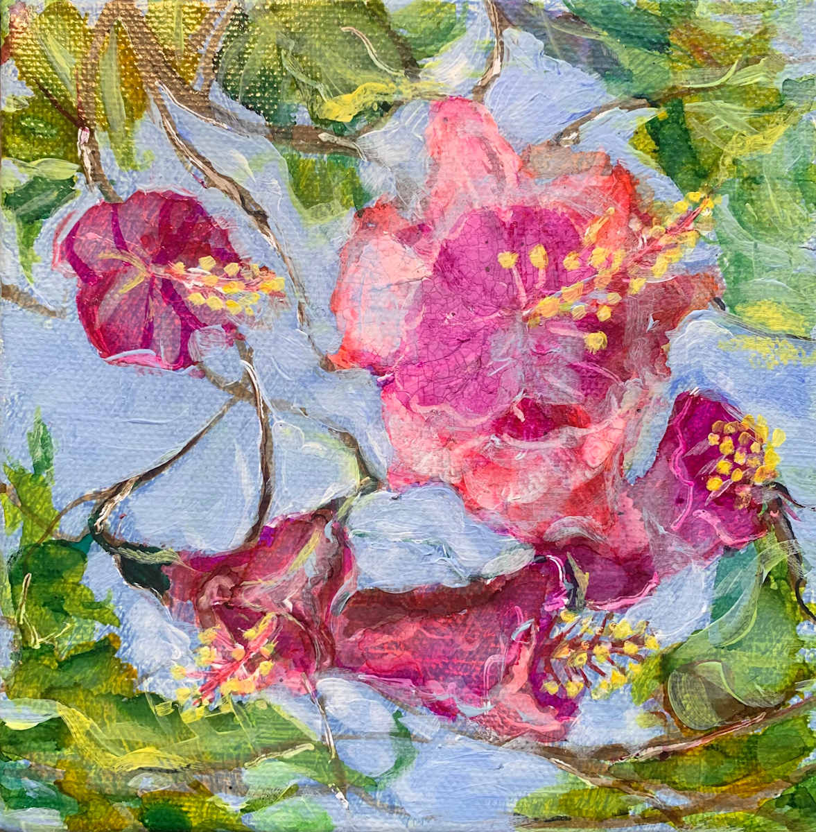 Flowers in the Sky 1 by Janet Dixon 