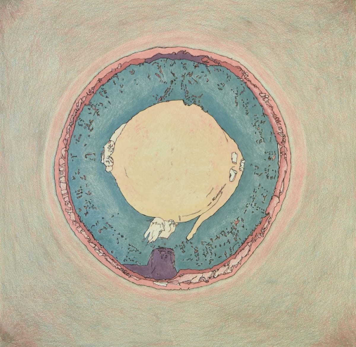 A Flounder Mandala by Pat Borow 