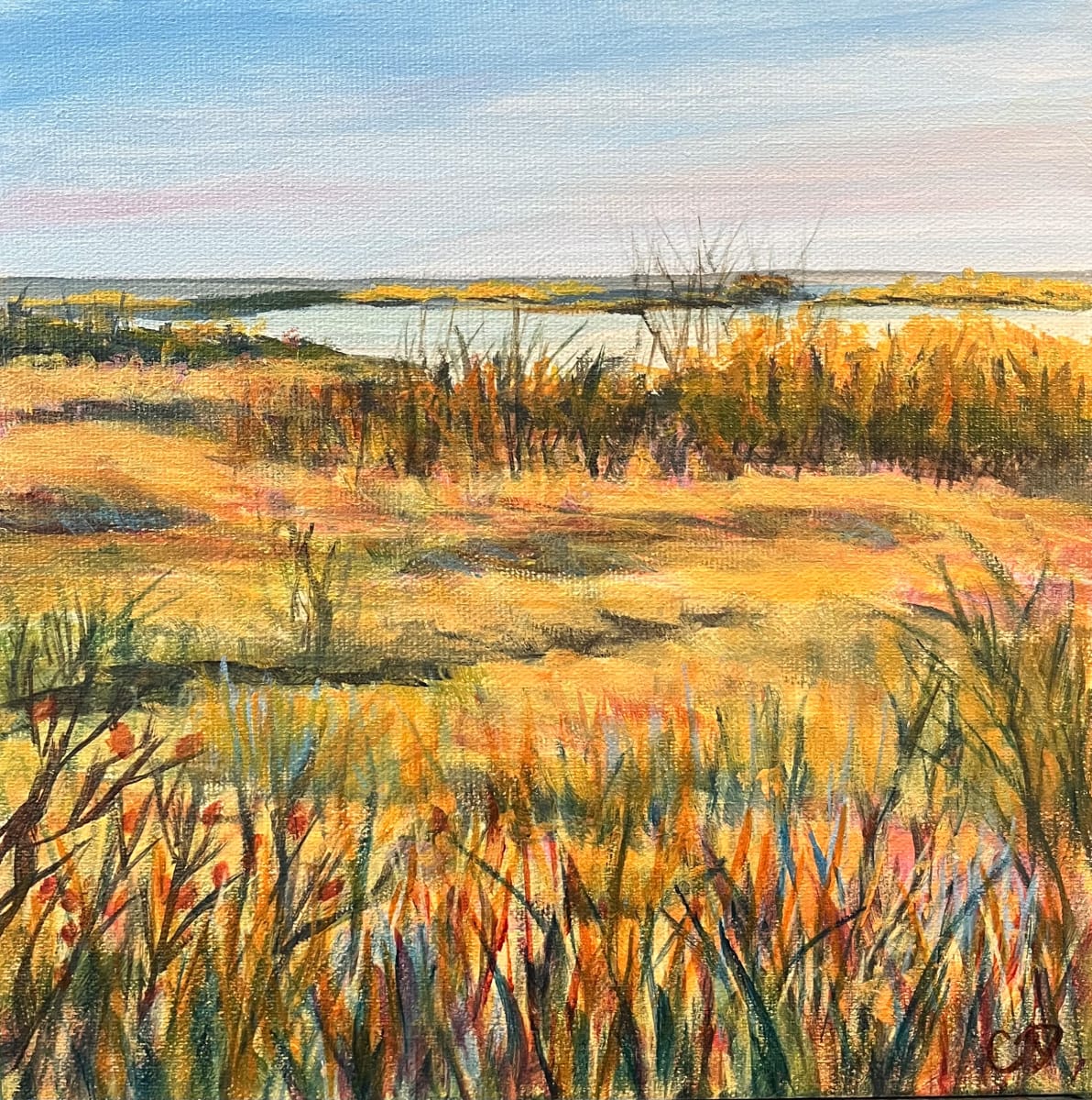 Fall at the Flats by Celeste Dumonceaux Delahey 