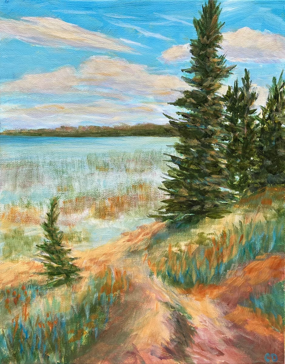 Lakeshore Path by Celeste Dumonceaux Delahey 