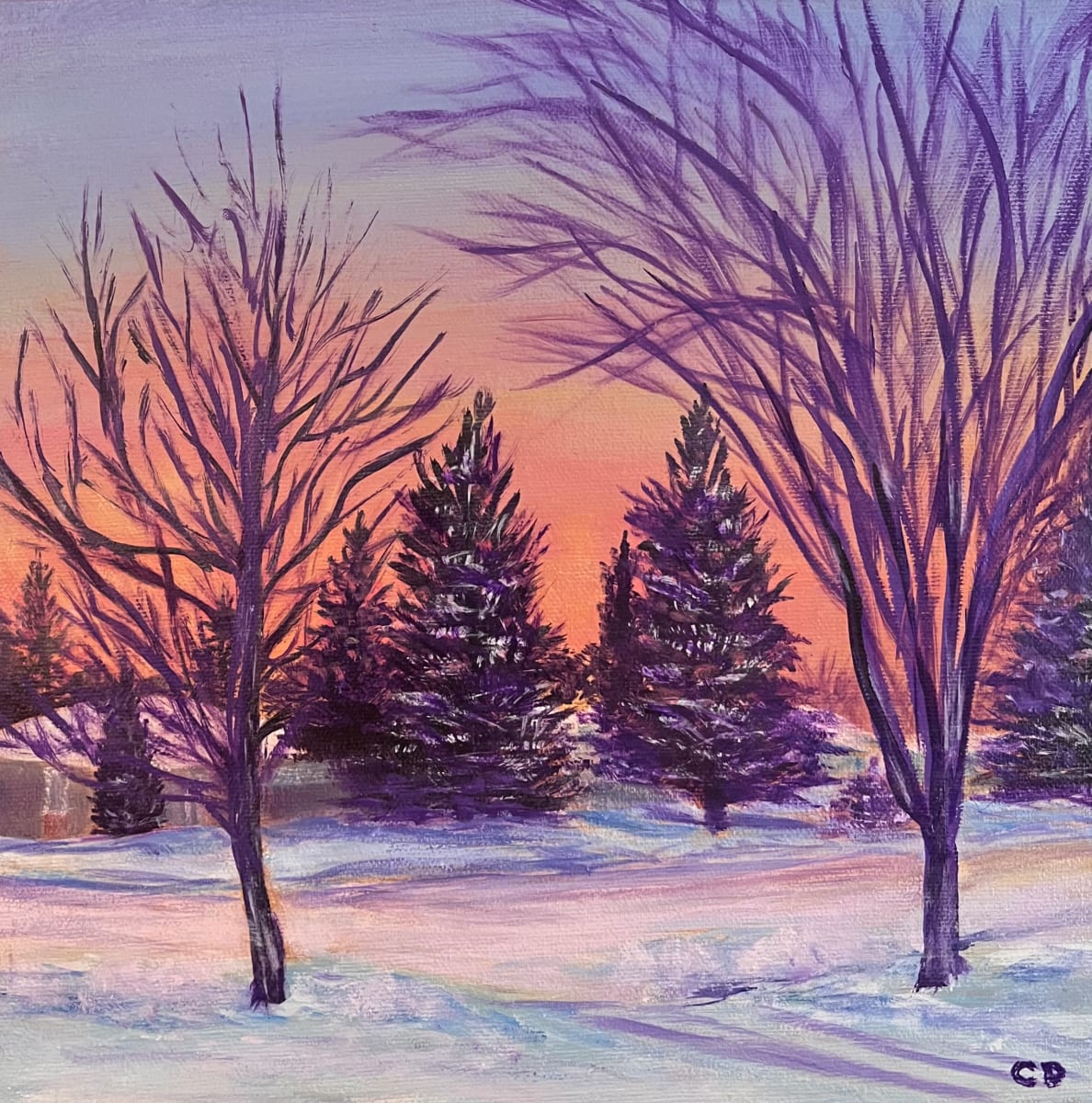 November Sunrise by Celeste Dumonceaux Delahey 