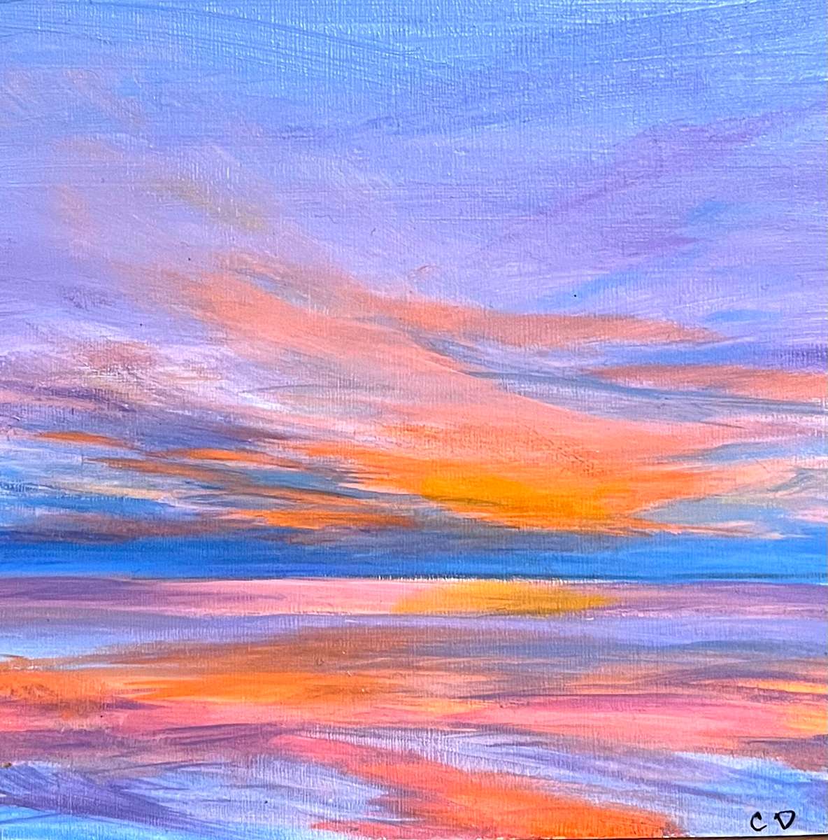 Pleasing Prairie Sunset by Celeste Dumonceaux Delahey 