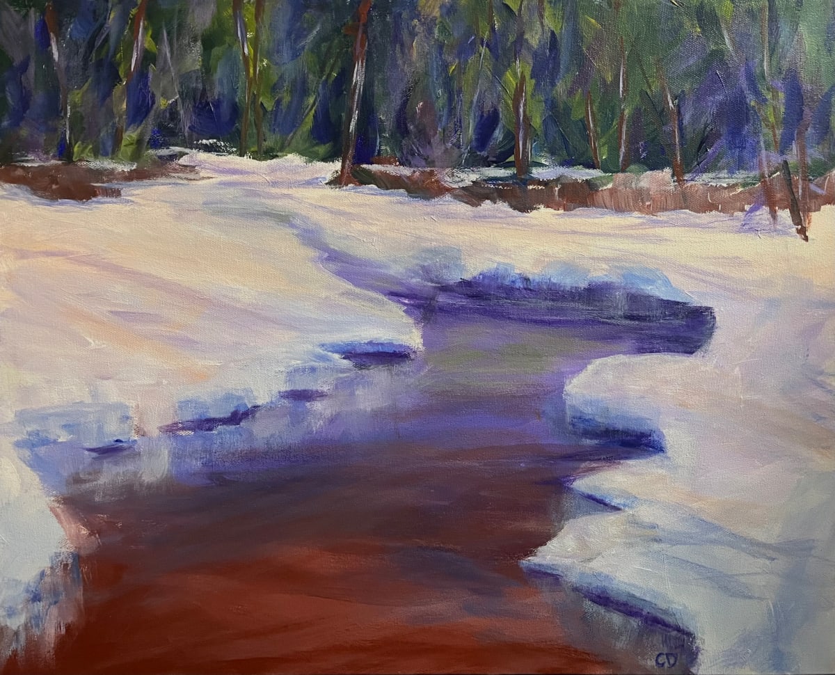 Winter Creek by Celeste Dumonceaux Delahey 