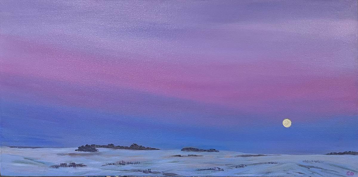 Winter Moon by Celeste Dumonceaux Delahey, Image 1.