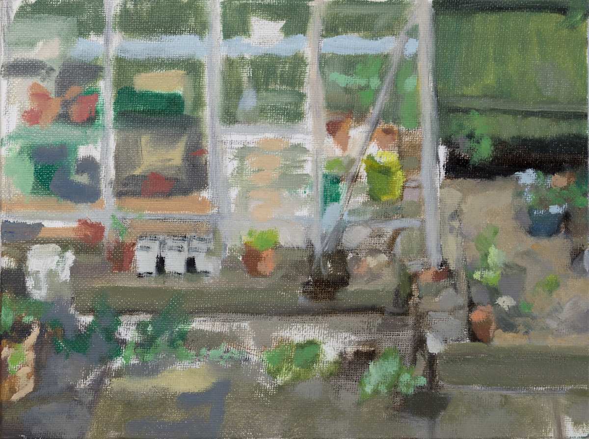 Greenhouse Garden View by Carolin Winkler 