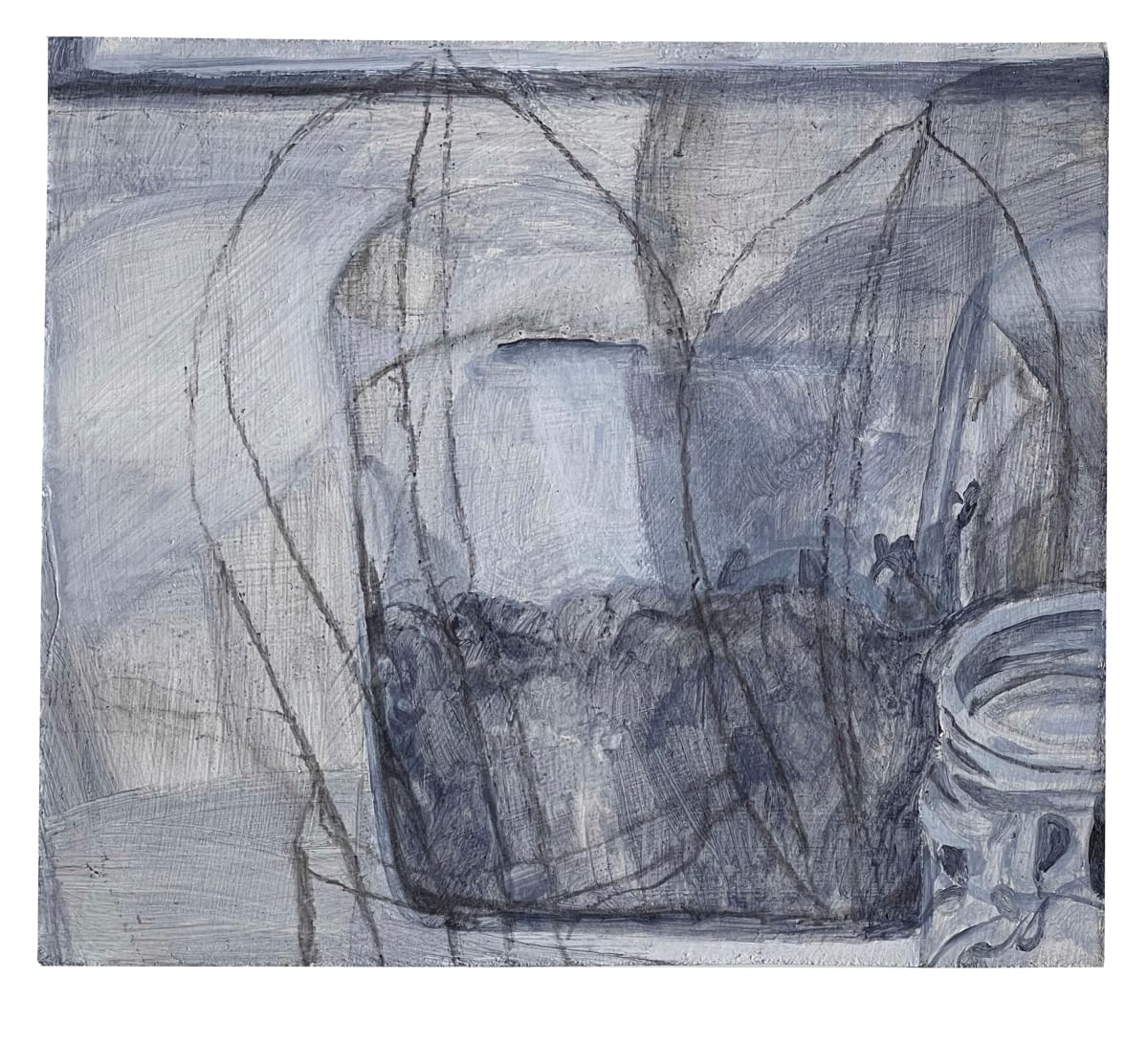 Studio Still Life - Plant And Jar 