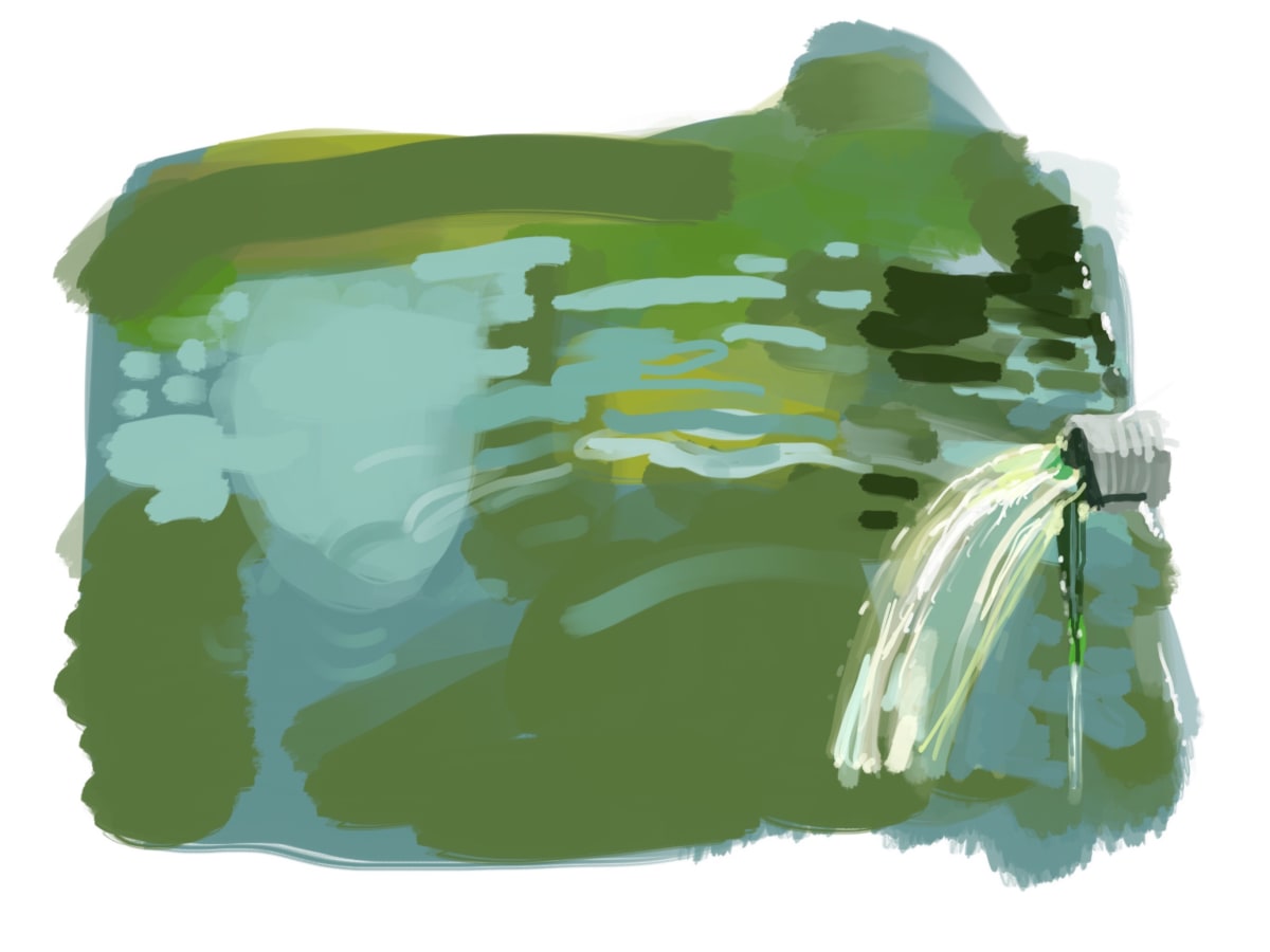 Digital Painting - Pond 