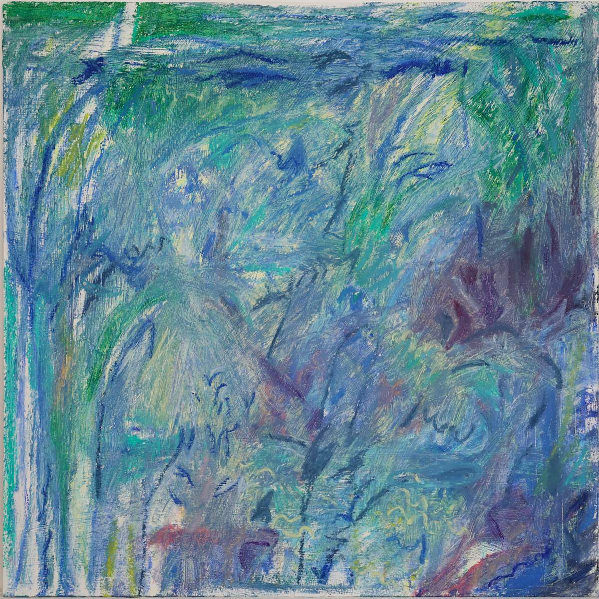 Paradise 01 by Carolin Winkler  Image: Paradise 01 - Oil Pastel on Panel, 32 x 32 cm