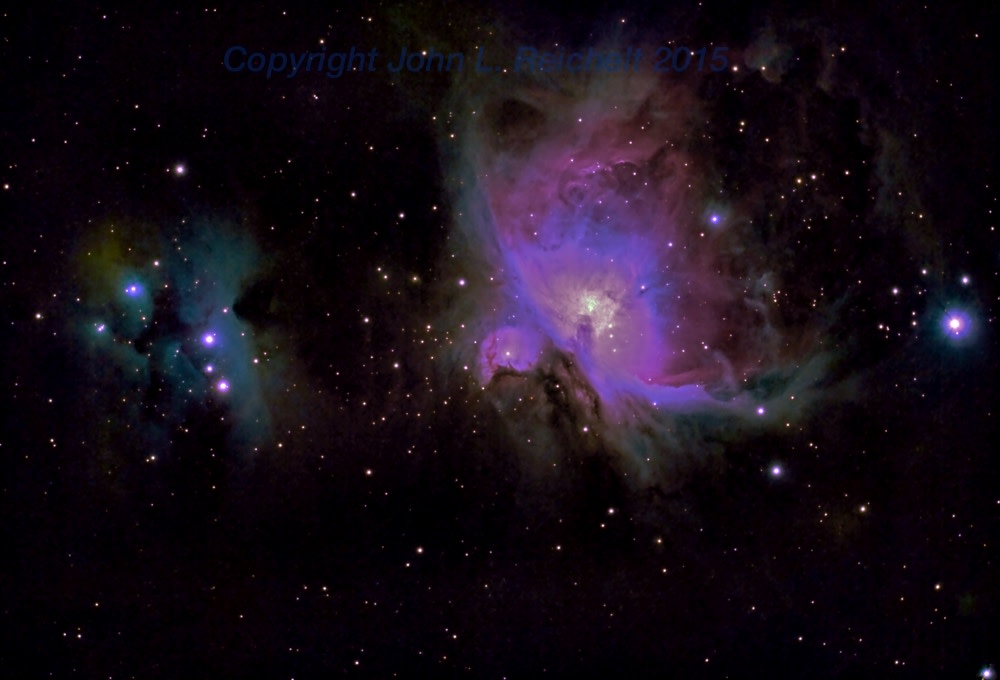 Orion Nebula and Running Man Nebula by John Reichelt 