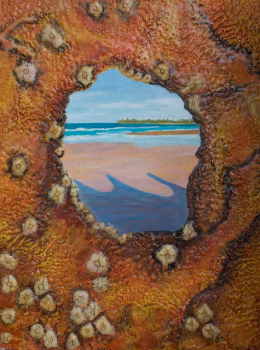 SS Dicky - View through porthole - South by Gayle Reichelt 