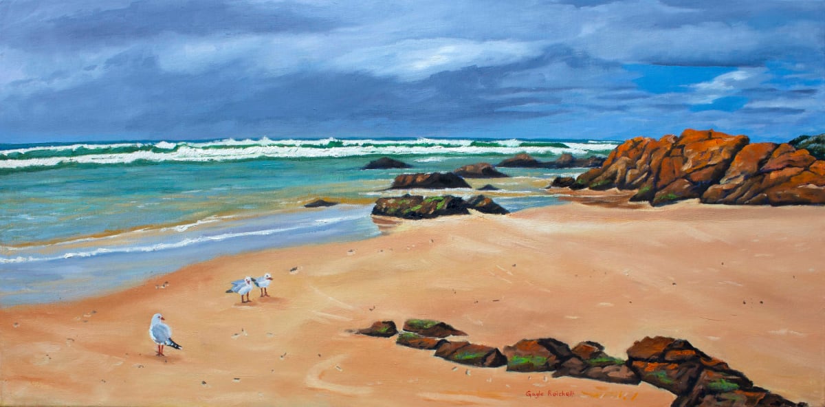 Approaching Storm  Image: Approaching Storm.  Oil on Canvas by Gayle Reichelt.