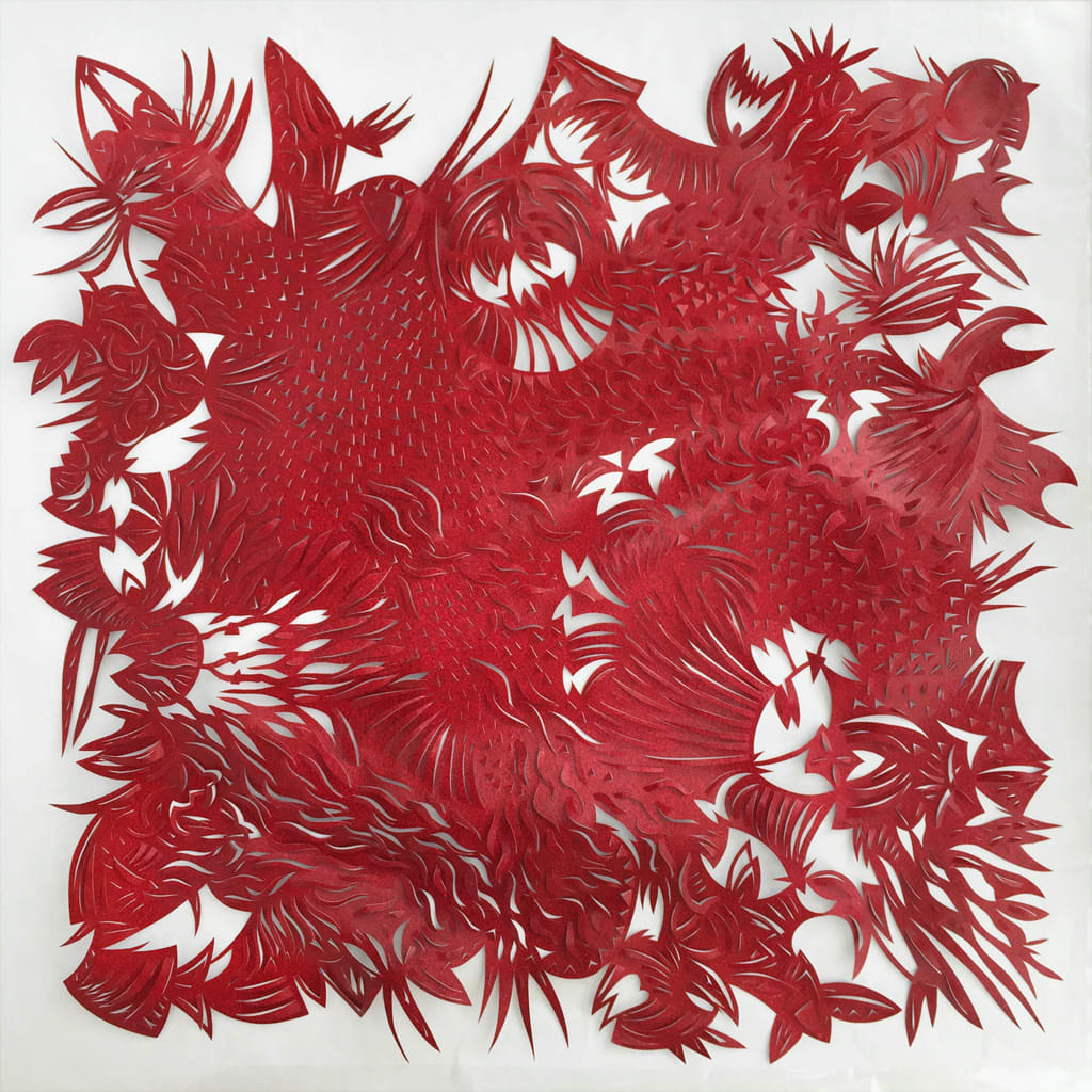 Red Organic Whim Number Two, Image 1.