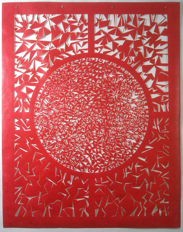 Red Hex Mandala, Image 1.