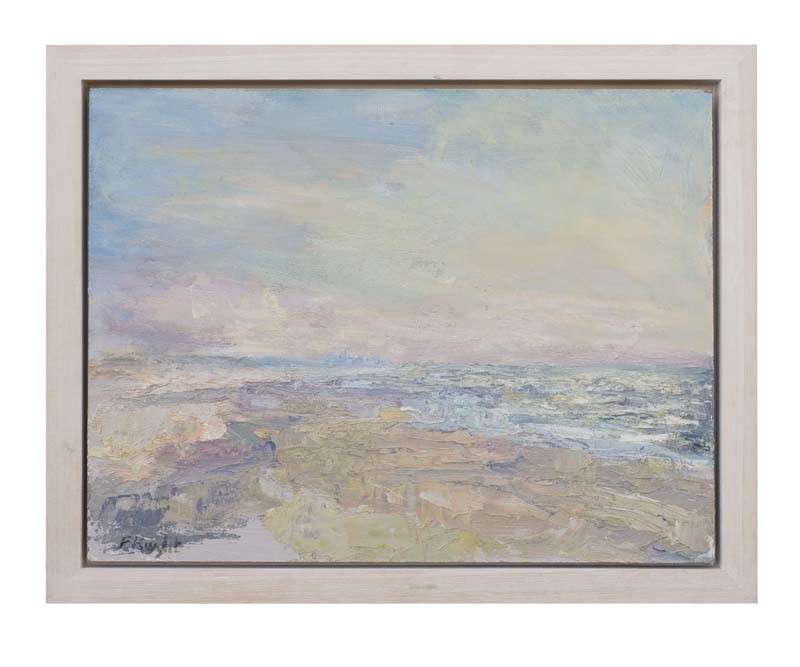 Winter Beach Soft Light by Frances Knight 