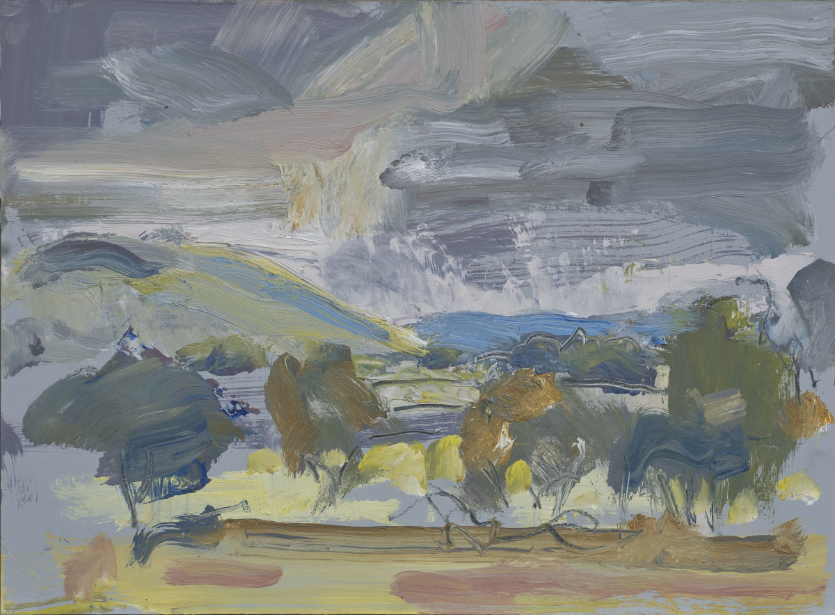 Rain Clouds over the Downs by Frances Knight 