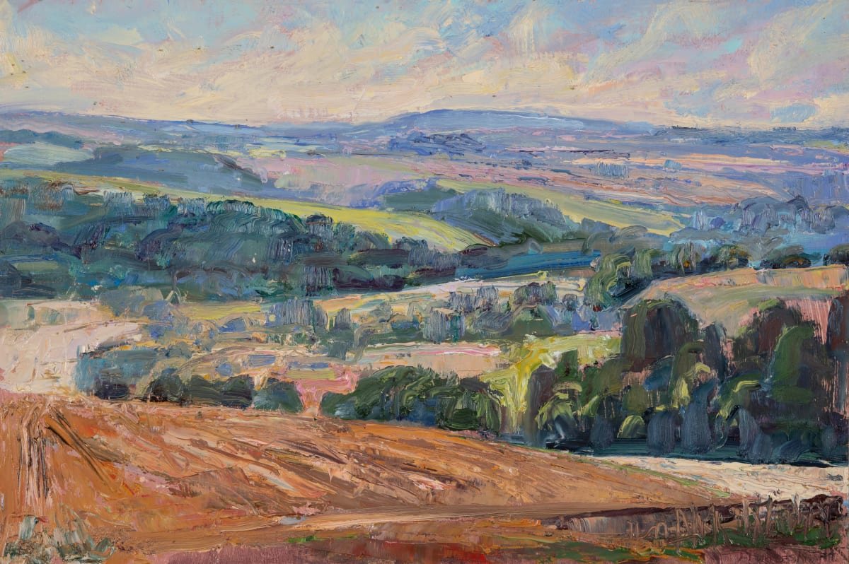 July Morning Across the Downs by Frances Knight, Image 1.