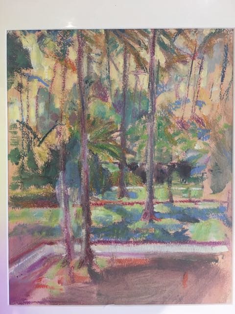 Morning  light through palm trees by Frances Knight, Image 1.