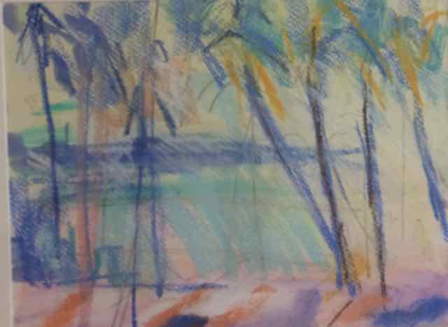 Palm Trees and Backwaters Kerala by Frances Knight, Image 1.