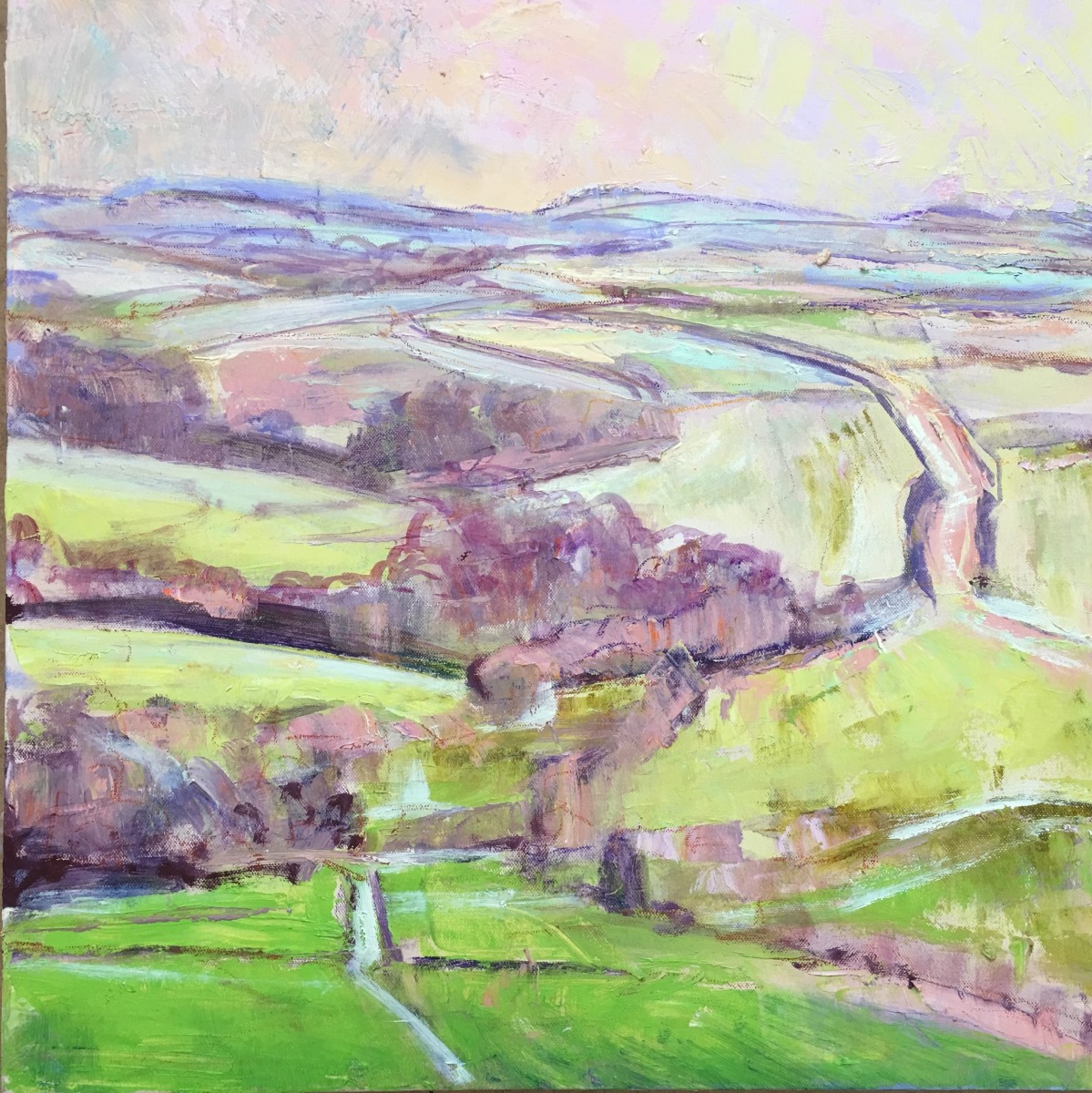 Spring Pink and Green by Frances Knight 