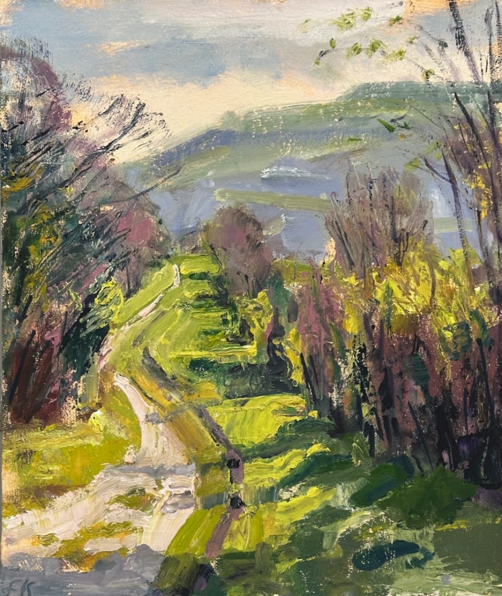 Spring Colours South Downs Way by Frances Knight 