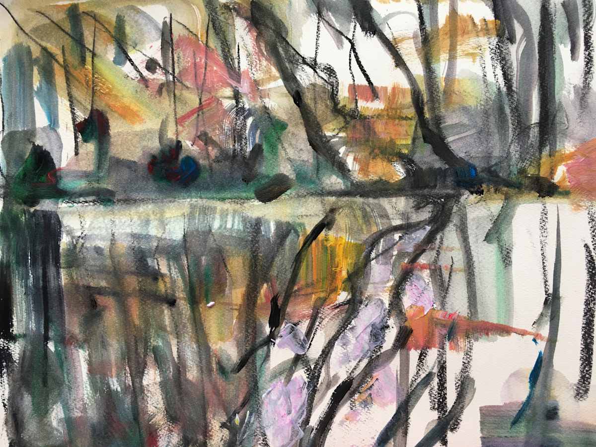 Autumn Reflections MERU Pond by Frances Knight, Image 1.