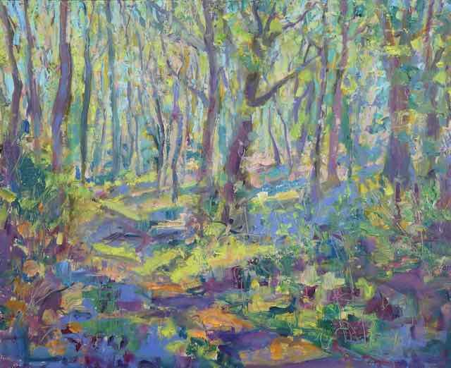 Springtime in  the Woods 10 by Frances Knight 