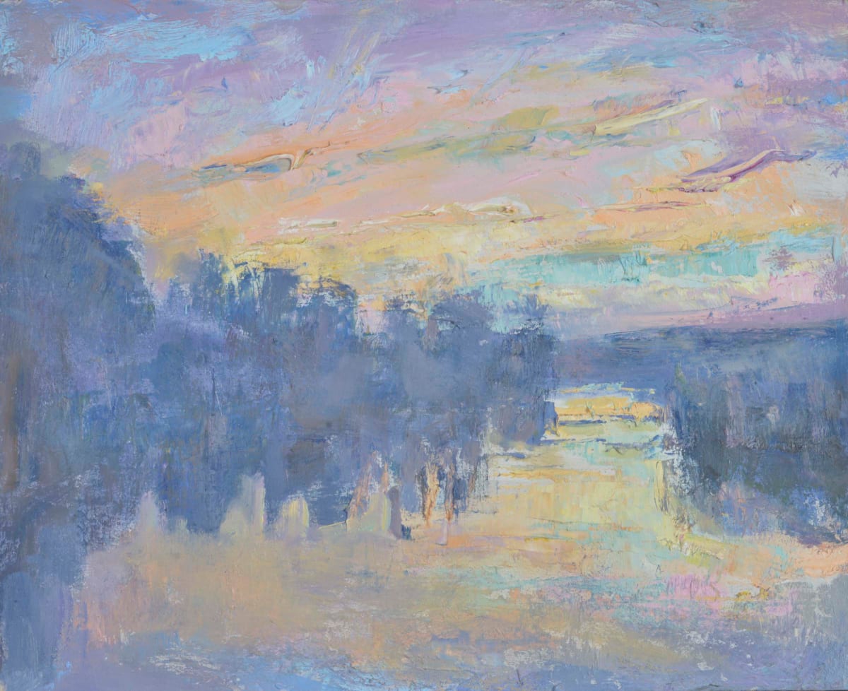 River Arun Pink Dawn by Frances Knight, Image 1.